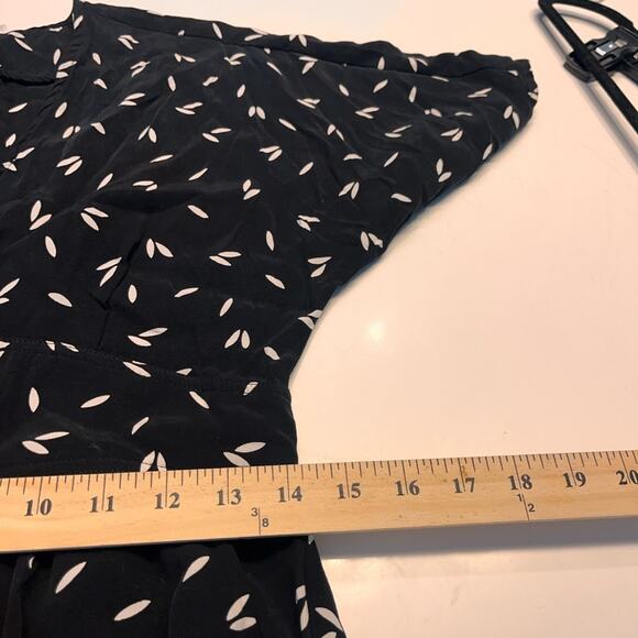 Whistles black and White Camila Button Down Jumpsuit Size 6 - Picture 10 of 10